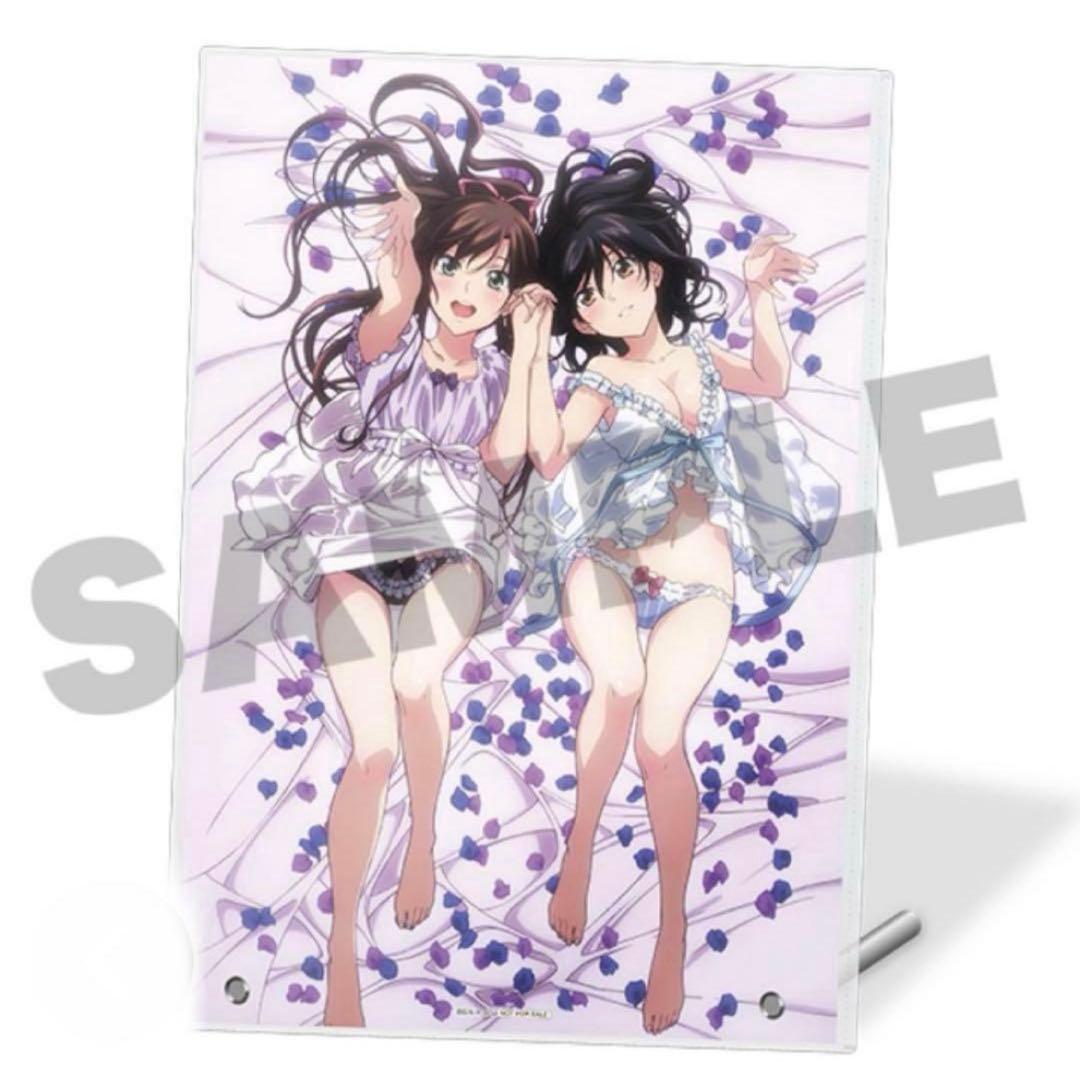 ストライク・ザ・ブラッド webくじ　ラスト　雪菜　紗矢華　アクリルパネル ストライク・ザ・ブラッド』雪菜と紗矢華のセクシーなイラストを使用