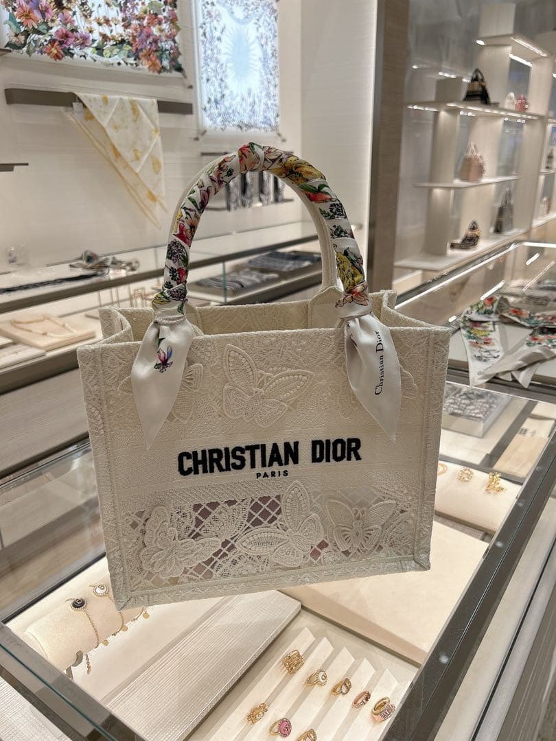 極美品】限定品 ディオール DIOR ブックトート スモール バタフライ