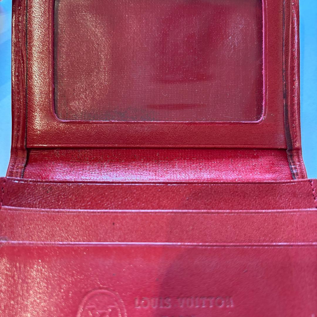 希少 LOUIS VUITTON 赤 レザー 名刺入れ 1980年代 - メルカリ