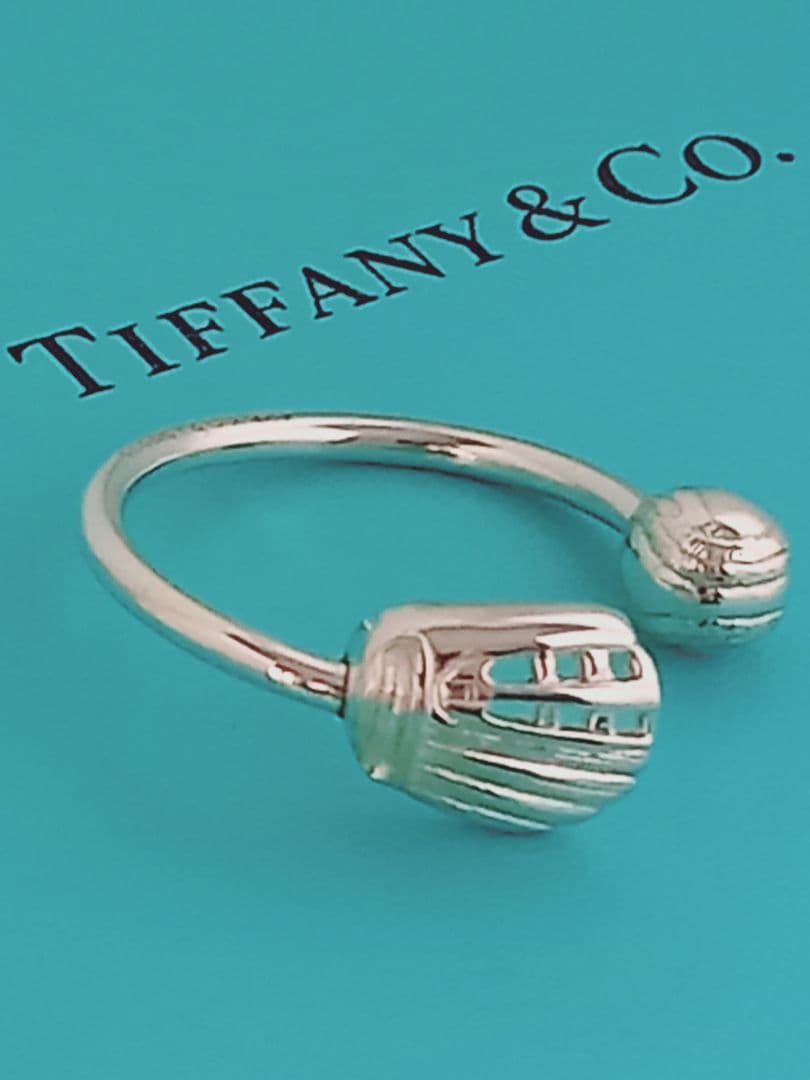 レア 美品 TIFFANY ティファニー グラブ ボール キーリング シルバー 楽天市場】ティファニー キーリング ゴルフ キーホルダー シルバー