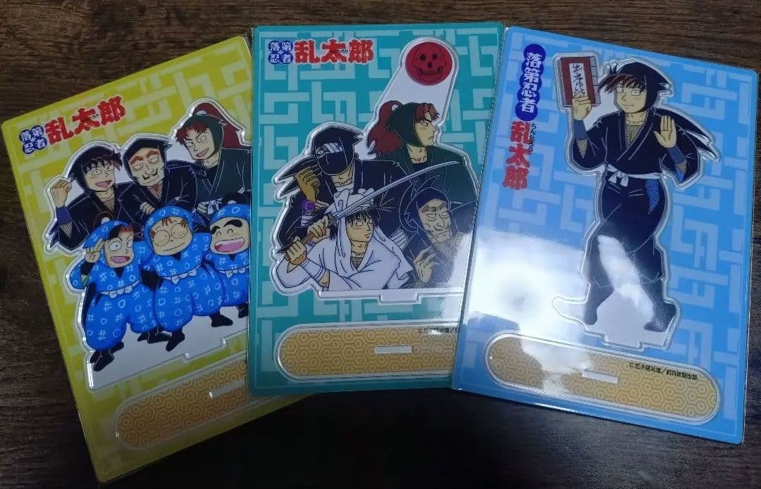 落第忍者乱太郎 忍たま プレミアムBOX特典 アクリルスタンド 3点セット