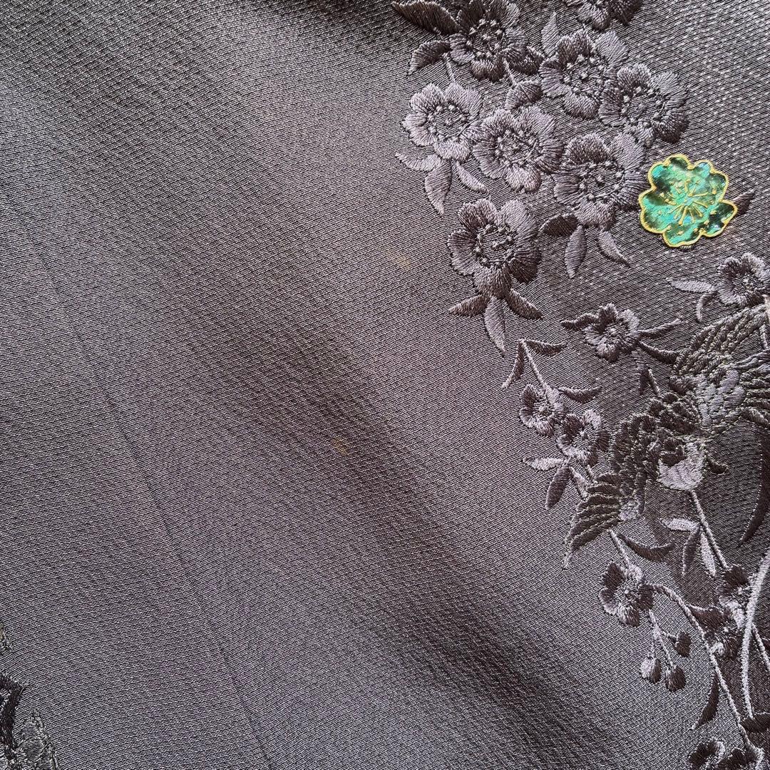 付け下げ フルセット 着物 正絹 鳳凰 凛と紫 訪問着 G9 - メルカリ