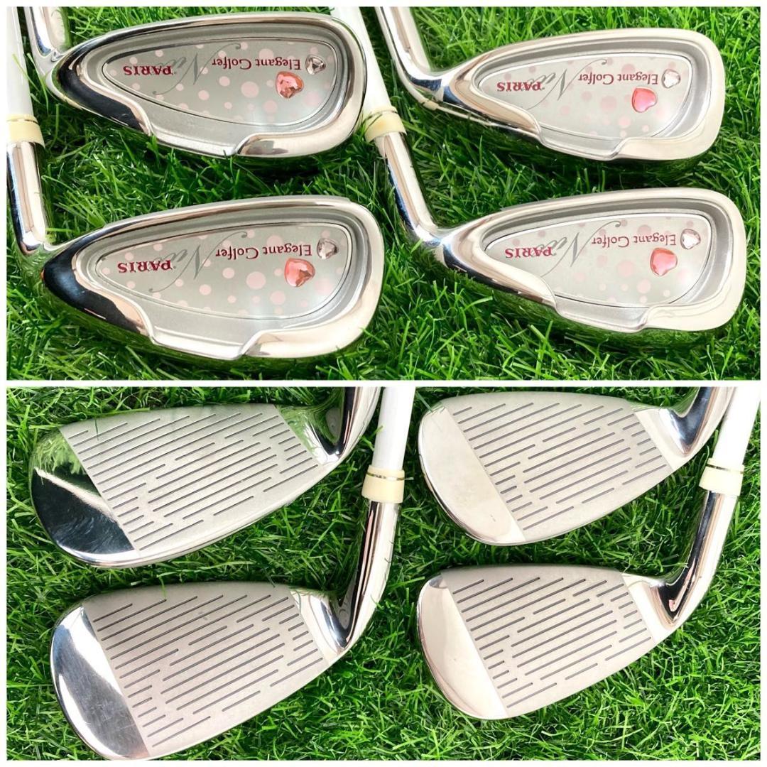 レディース パリス エレガントゴルファー ゴルフクラブ7本セット L