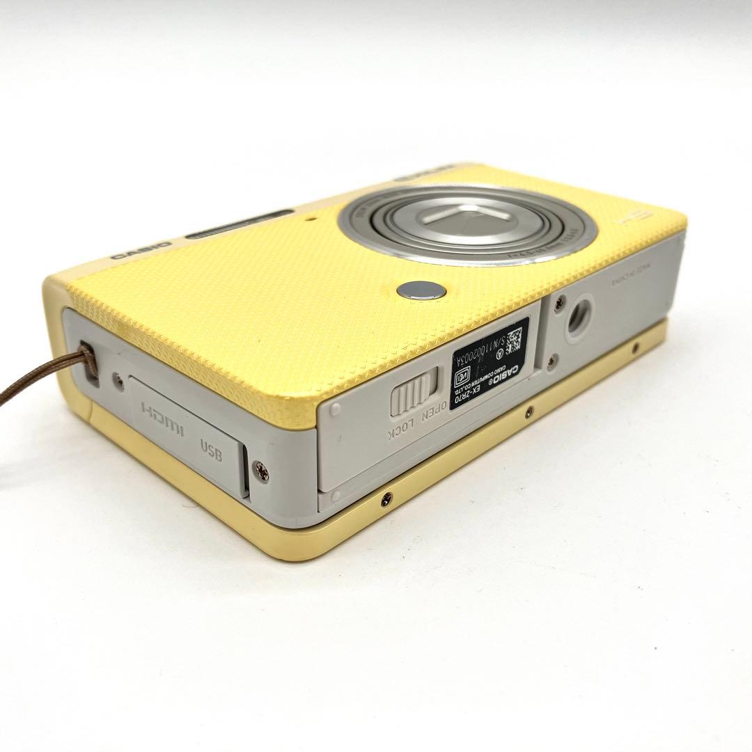 美品♪ CASIO EXILIM EX-ZR70 イエロー - メルカリ