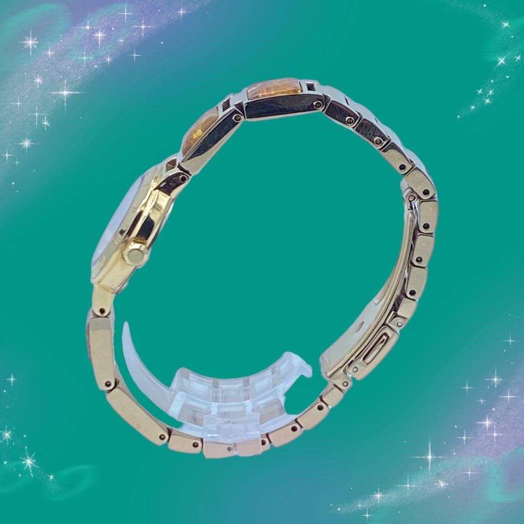 美品 稼動品 久慈琥珀 Kuji Amber 防水 レディース腕時計 ソーラー