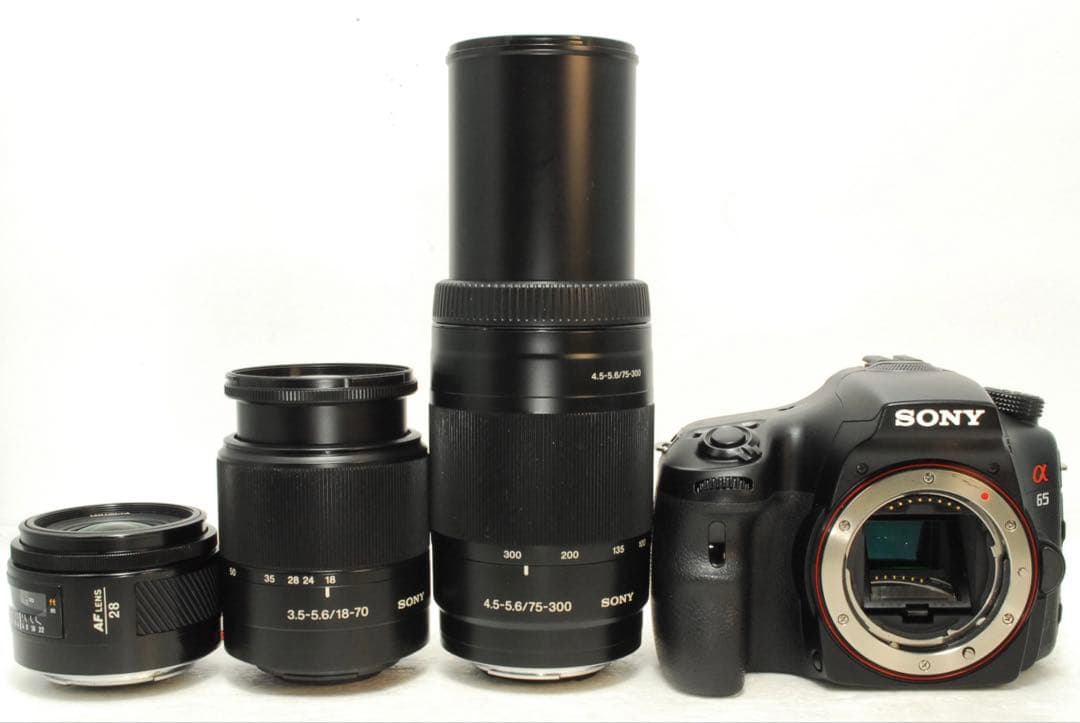 SONY α65 ❤️スマホ転送 トリプルレンズ 高速連写 一眼レフ