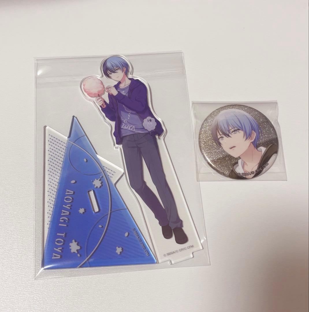 プロセカ 青柳冬弥 アクリルスタンド 缶バッジ - メルカリ