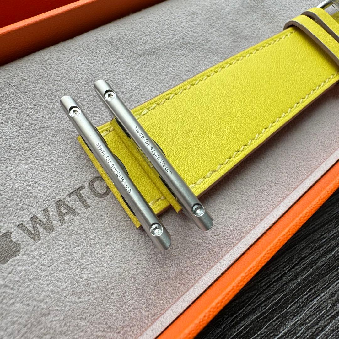 2592 未使用 Apple Watch エルメス イエロー ライム レザー - メルカリ