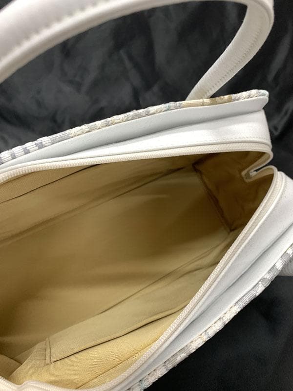 503mg2◆春色 春夏 上質 利休バッグ 松 間道◆美品