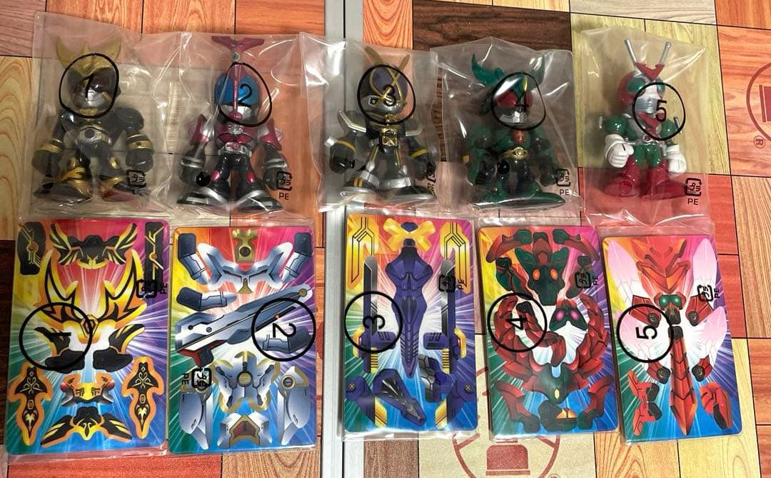 駈斗戦士 仮面ライダーズ 龍騎パワーアップ編 クウガ来襲編 10点セット