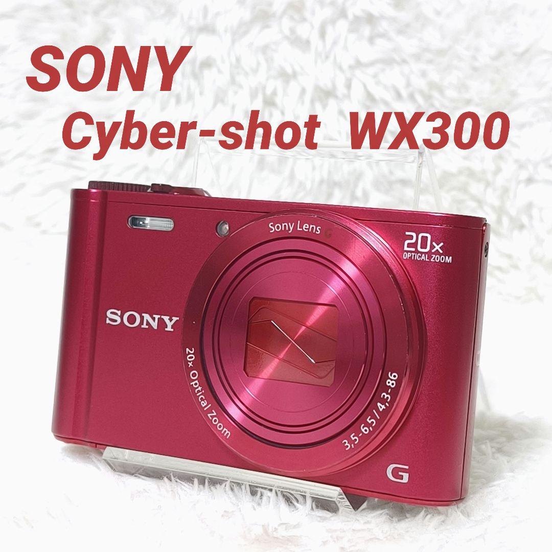 極美品✨ SONY Cyber-shot WX300 レッド Wi-Fi - メルカリ