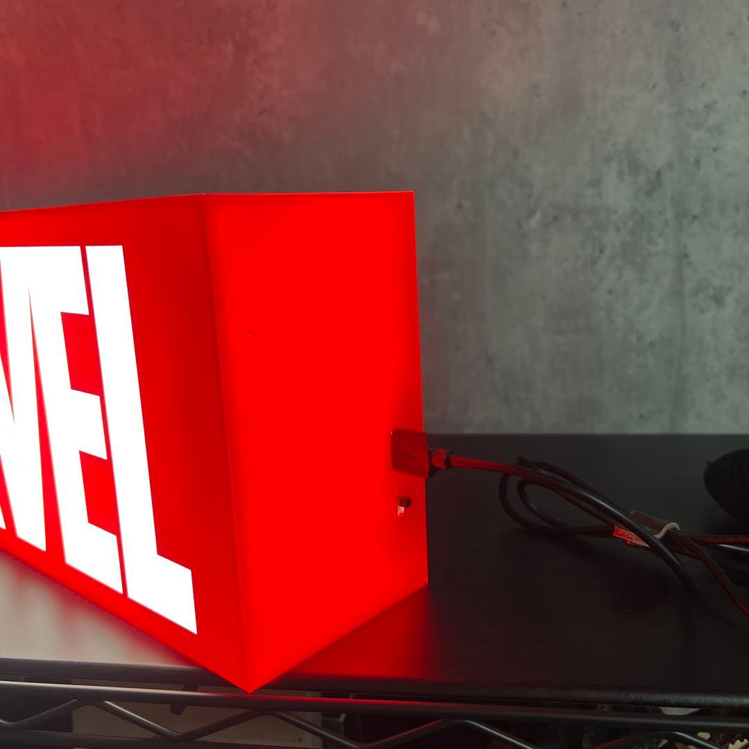 マーベル ロゴ ライトボックス - メルカリ