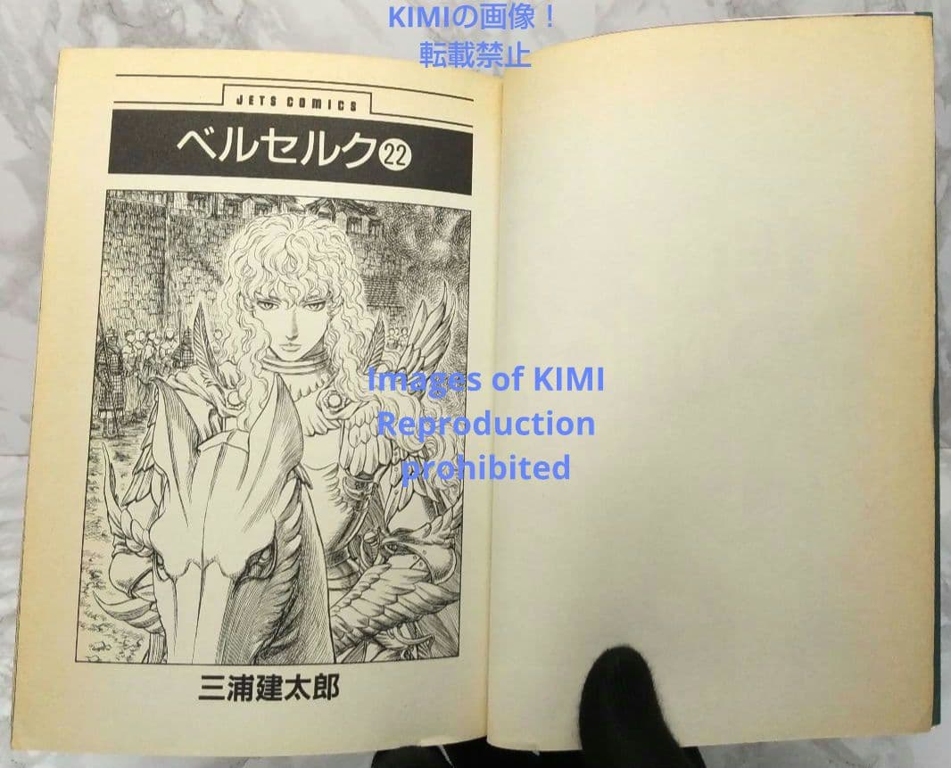 希少 初版 第1刷発行 ベルセルク 22 コミック漫画 本 2001 三浦建太