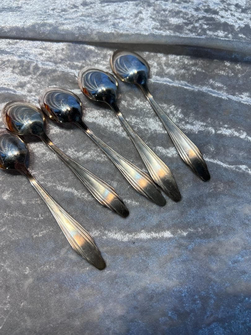 スプーン5本セット ニッケルシルバー 刻印あり - メルカリ