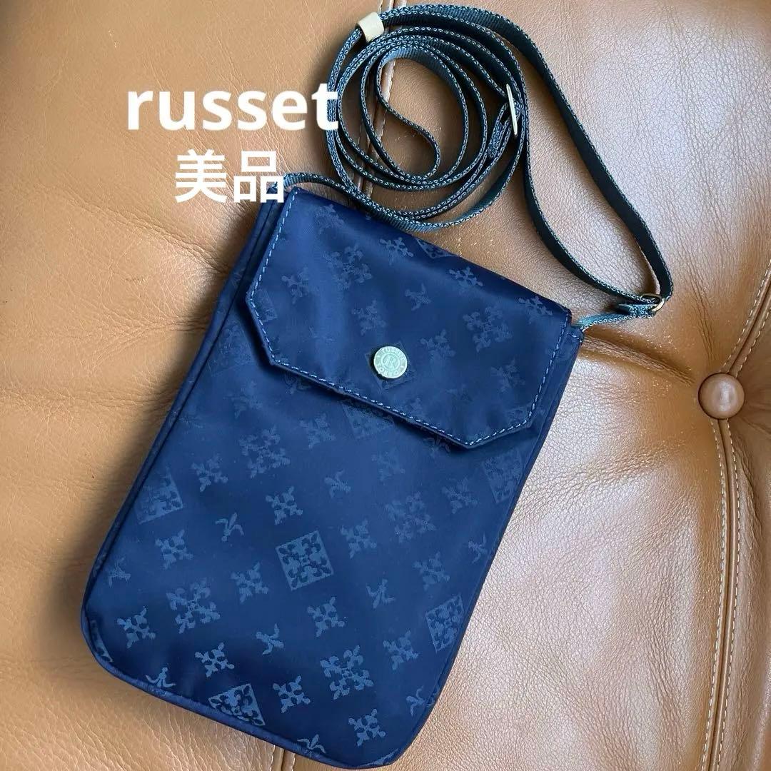 russet ラシット スマホショルダーバッグ☆未使用☆ ネイビー