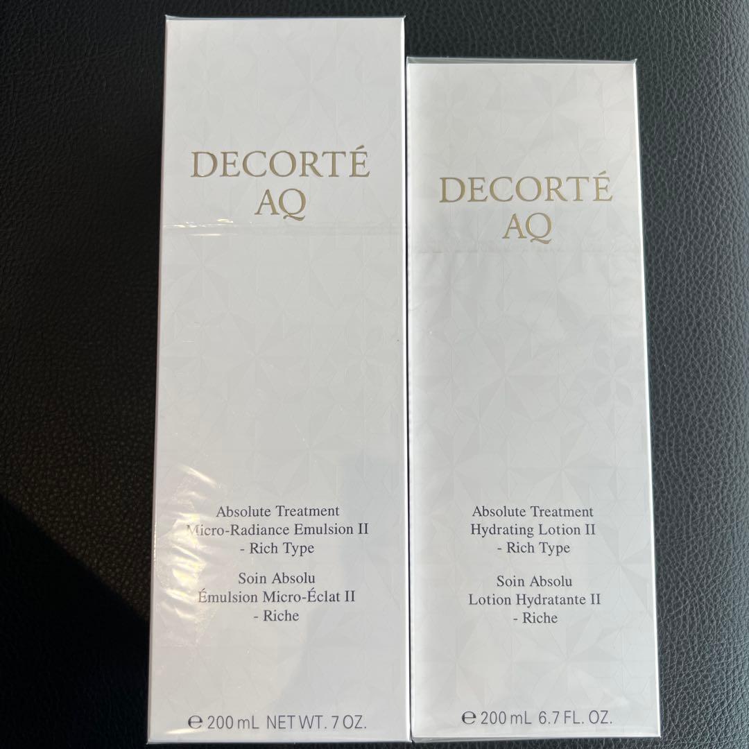 DECORTÉ AQ アブソリュート乳液・ローション セット 200mL DECORTÉ AQ アブソリュート乳液・ローション セット 200mL DECORTE AQ