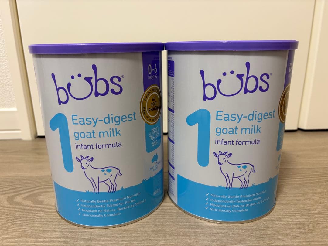 Bubs（バブズ）A2 ヤギミルク・ゴート粉ミルク ステップ1 800g✖️2缶 Bubs（バブズ）A2 ヤギミルク・ゴート粉ミルク ステップ2（6〜12カ月