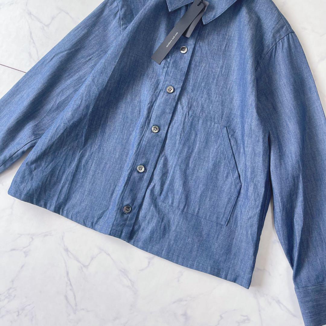 新品】ミズイロインド デニム コンパクト シャツ インディゴ