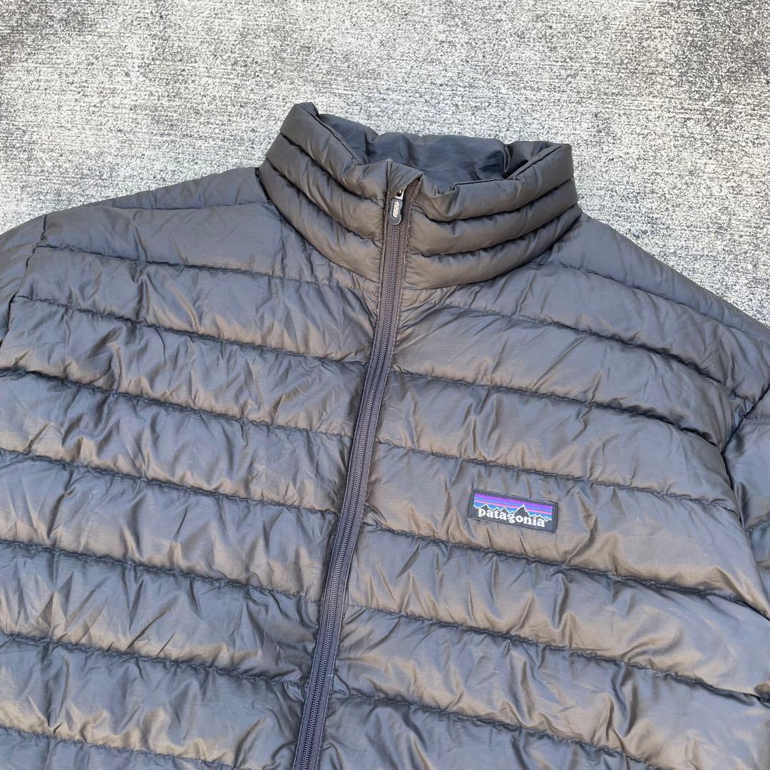 希少カラー パタゴニア ダウンセーター 2008年製 古着 M ブラウン系