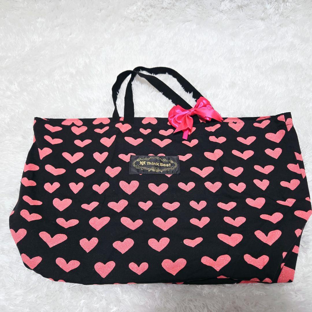 美品 Think Bee! ミッドナイトラブリー ラージショルダーバッグ 保存袋