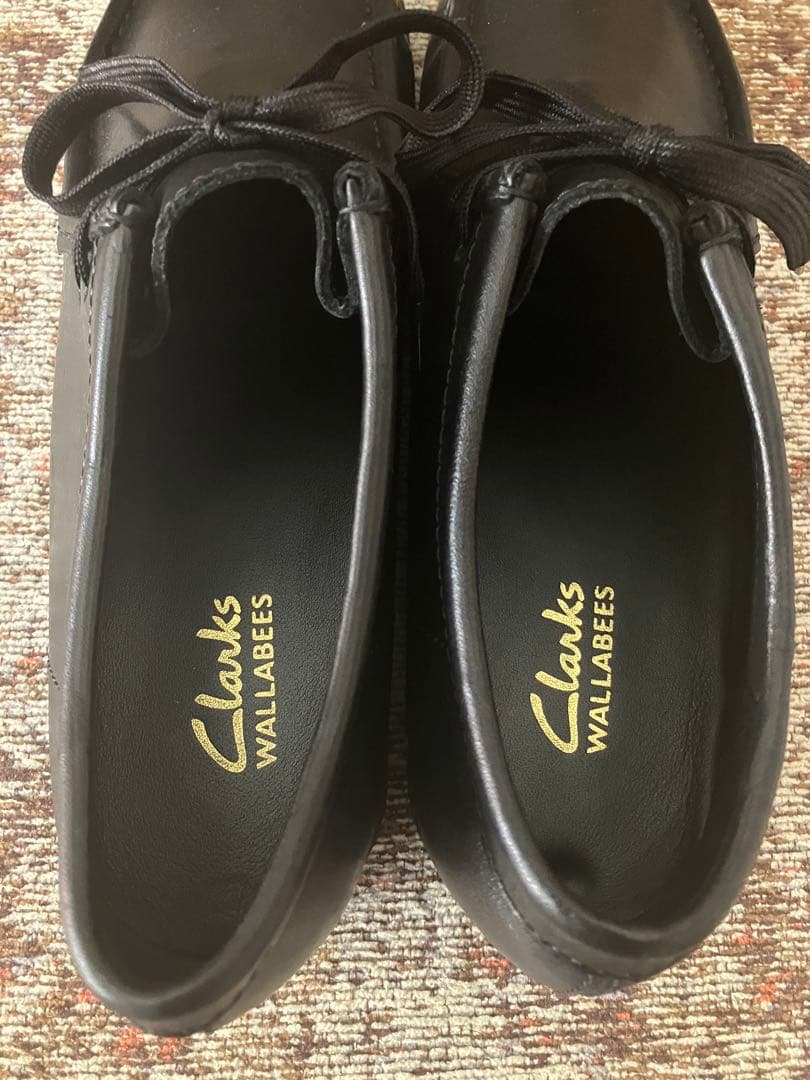 Clarks Wallabee クラークス ワラビー レザー 黒 UK81/2 - メルカリ