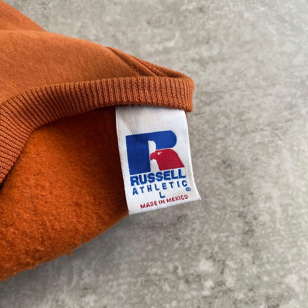 レアカラー 90s ラッセル 前V 無地 スウェット L ブリック - メルカリ