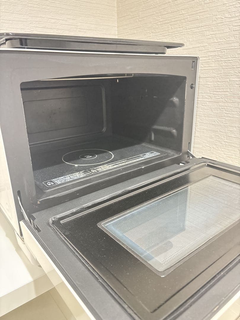 48.石窯オーブンレンジ 東芝 ER-ND7 角皿付き ホワイト - メルカリ