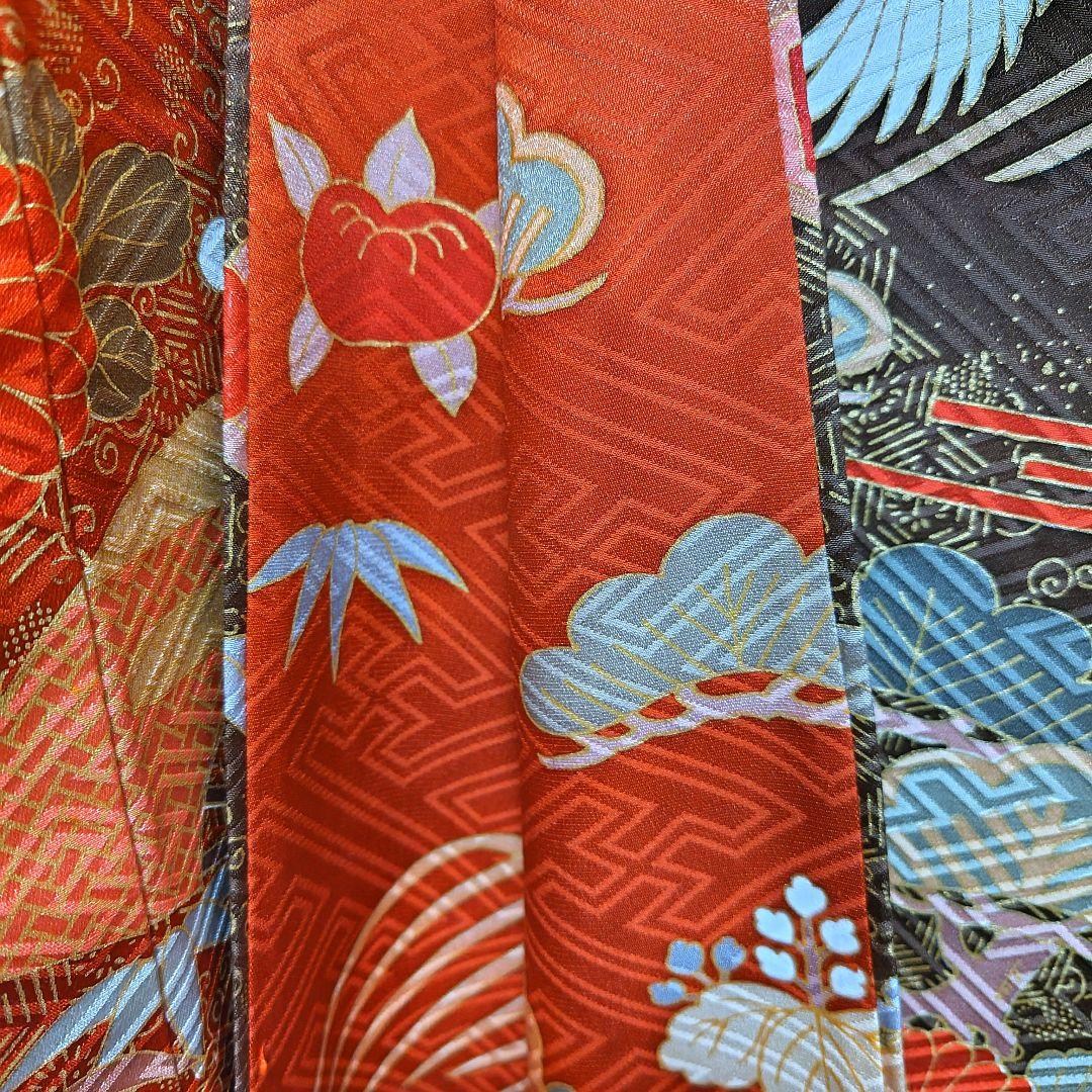 振袖フルセット(6点)・鈴乃屋・金彩加工・金駒刺繍・共八掛・正絹