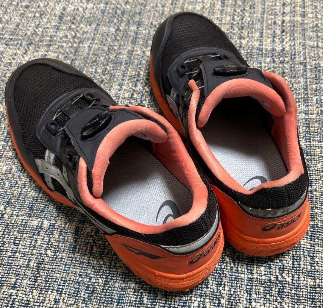 ASICS 安全靴 JSAA A種 26.0cm ワイド 黒/オレンジ