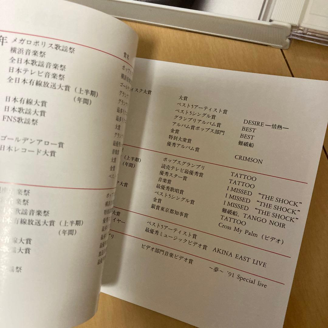 即購入ok!!】中森明菜『AKINA』4枚組ベスト 初回限定豪華BOX仕様