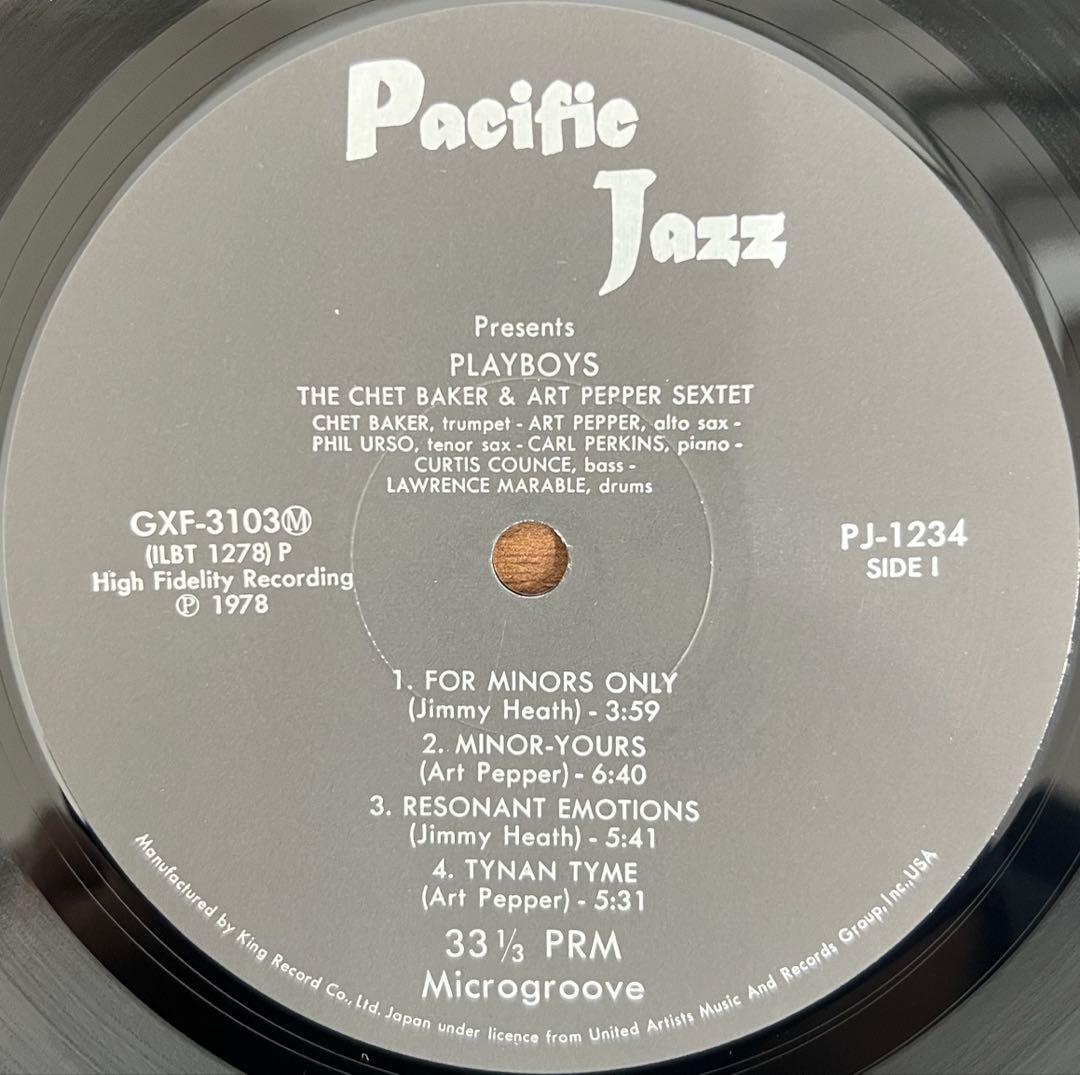 【LP/帯付】Chet Baker & Art Pepper Playboys