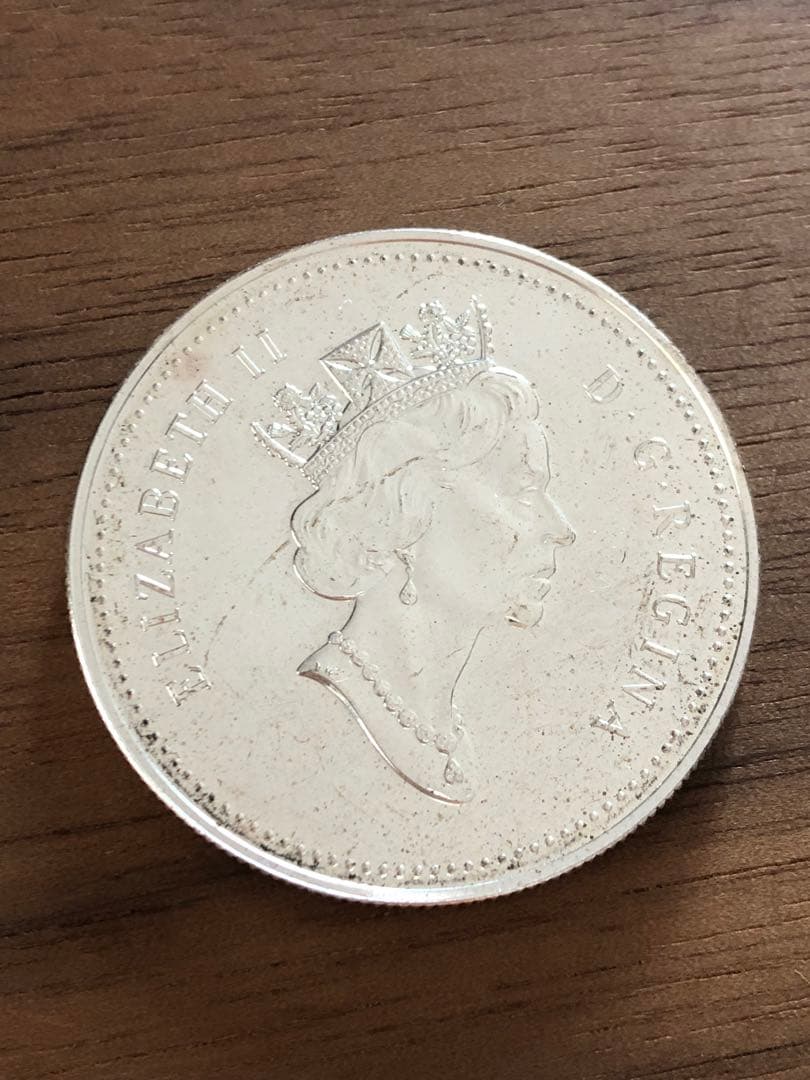 3668【カナダ銀貨】1992年1ドル 大型 銀貨 銀貨 古銭 - メルカリ