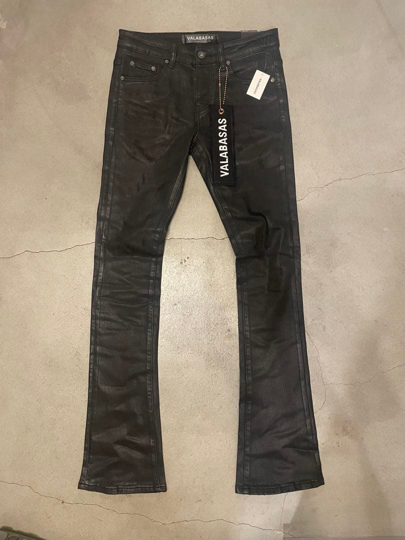 VALABASAS バラバス ブラック ワックス フレアデニム 29新品未使用