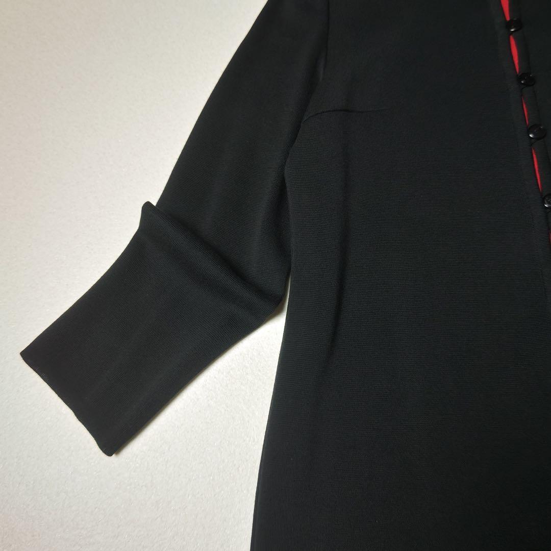 イヴサンローラン ニットワンピース 黒 エレガント YSL 上品 ヴィンテージ