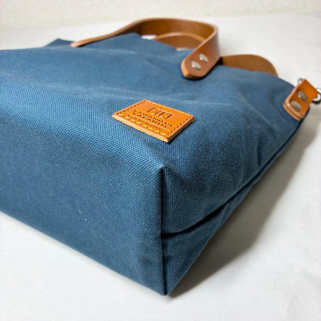 希少 限定色】 カワニシカバン ミニモン ウォッシュブルー ショルダー