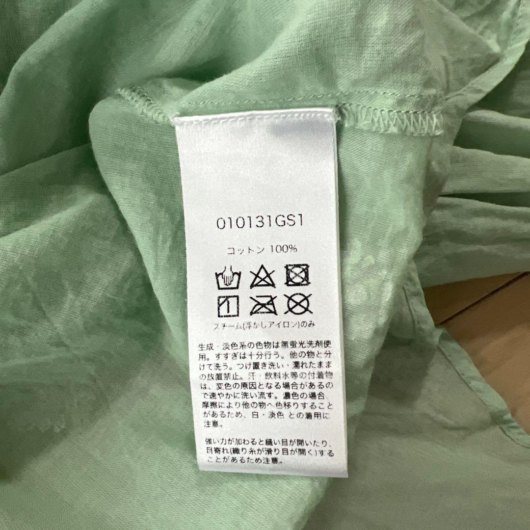 ヌキテパ コットンボイルホイルフラワープリントブラウス チュニック