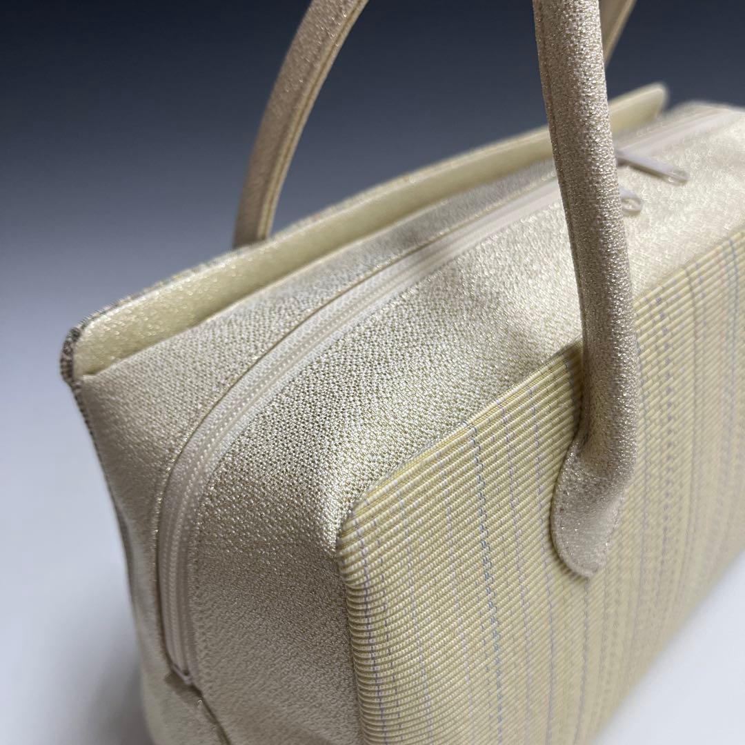 夏 新品未使用品 本塩沢紬 草木染 帯地使用 利休バッグ25067 - メルカリ