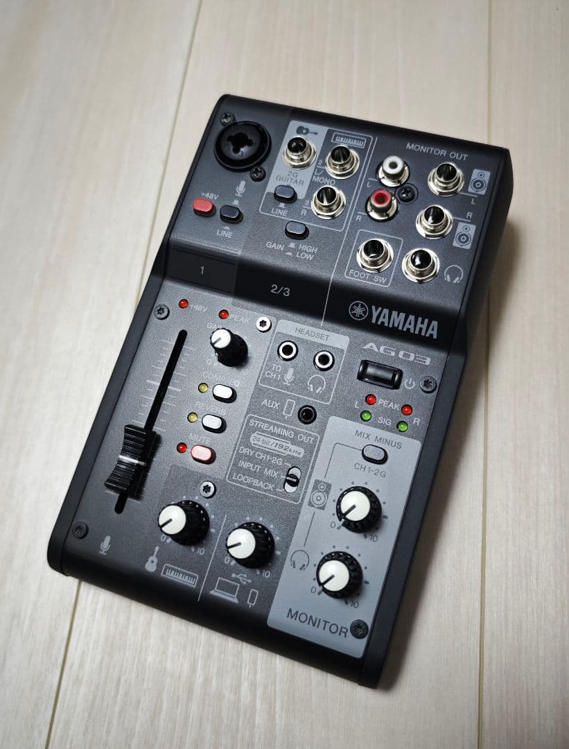 YAMAHA AG03 MK2 ブラック 2022年6月製造 - メルカリ