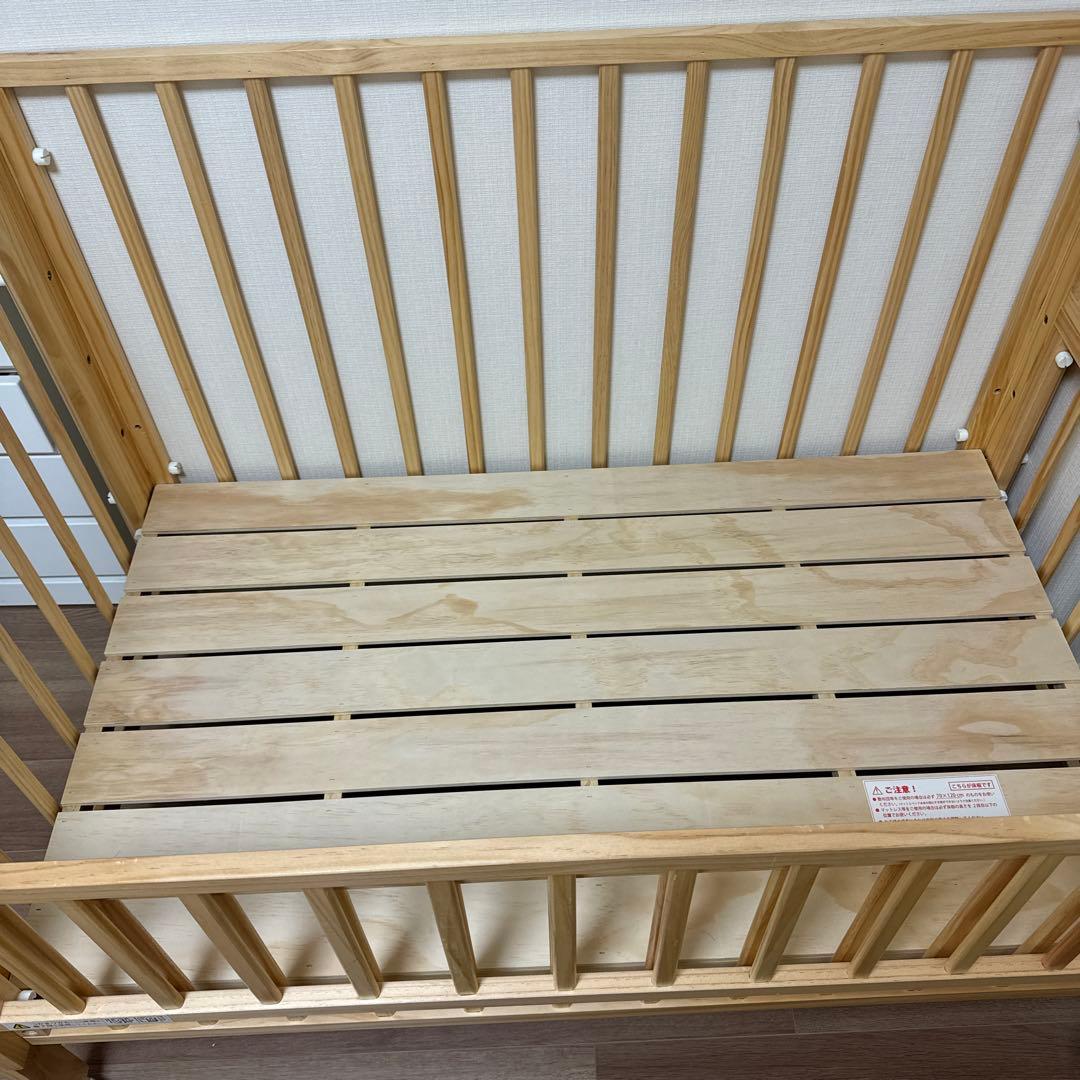 ベビーベッド トール Wオープン 大和屋 ナチュラル yamatoya - メルカリ