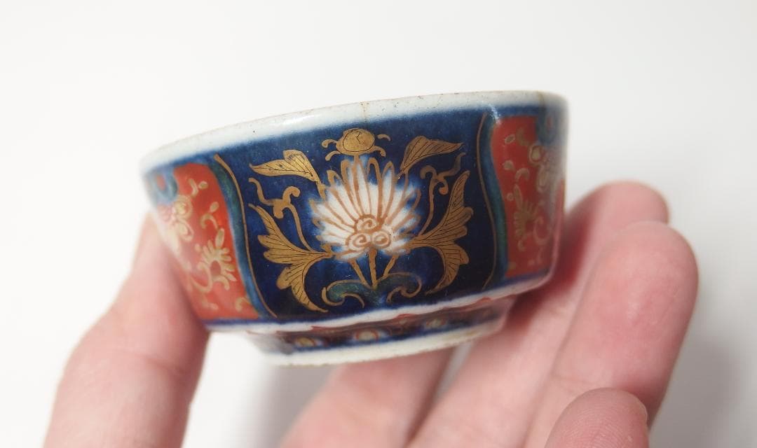 大聖寺錦手琴高仙人図酒盃/ぐいのみ/酒器/珍品！/金継ぎ材料 - メルカリ