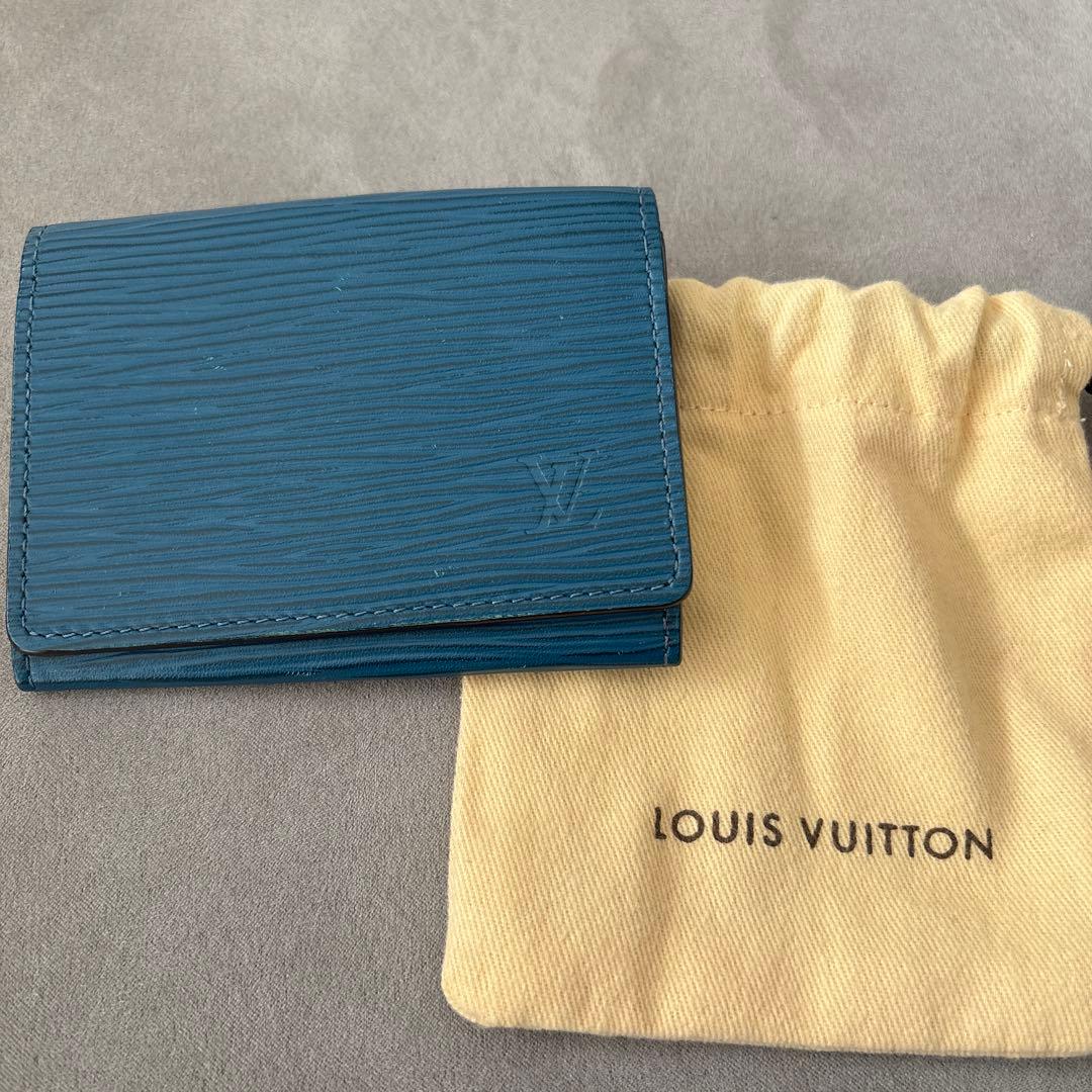 Louis Vuitton エピレザー 名刺入れ 青 楽天市場】LOUIS VUITTON ルイ ヴィトン エピ オーガナイザー ドゥ