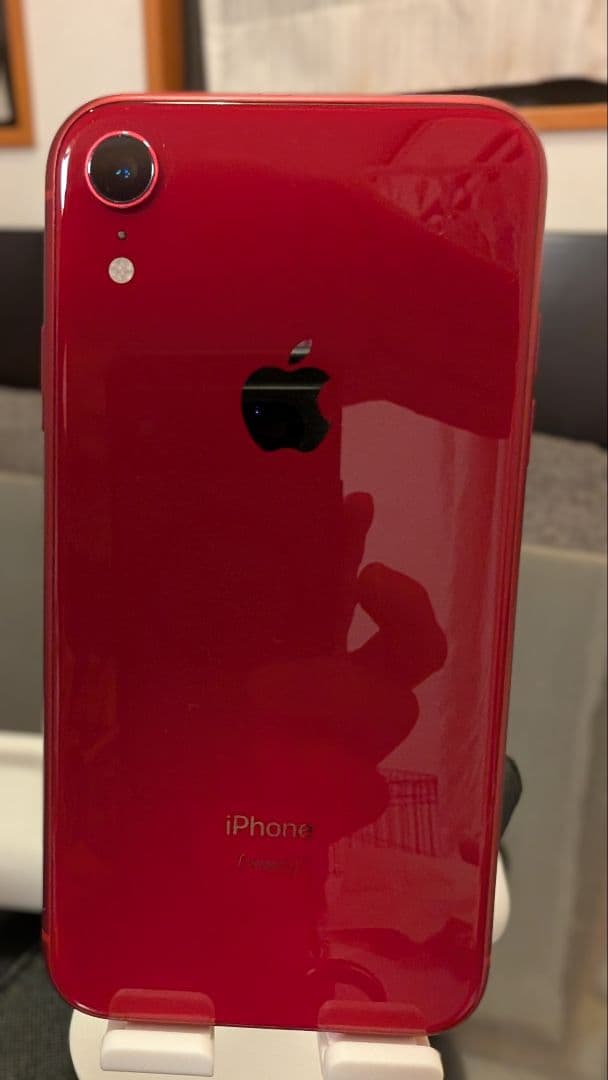 iPhone XR 128GB プロダクトレッド 表面割れ 動作良