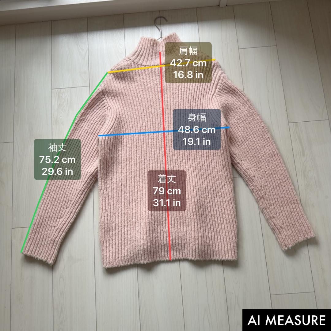 美品✨オーラリー ウールキャメル モックネック リブニットプル