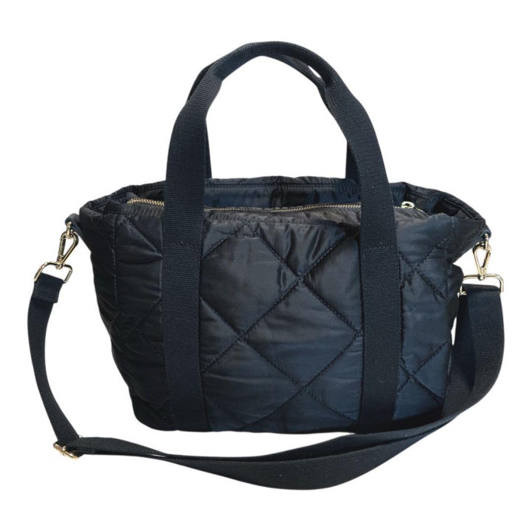 MARY QUANT キルティング2WAYバッグ ブラック デイジー - メルカリ