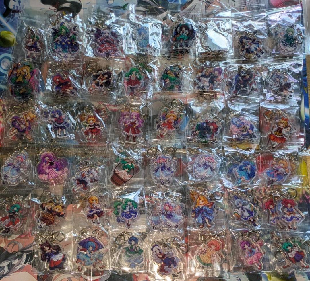 東方プロジェクト アクリルキーホルダー 43個 小傘 一輪 魂魄妖夢