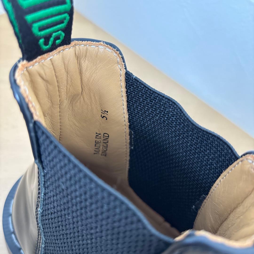 美品 solovair サイドゴアブーツ 24.5 イングランド レザー 黒 - メルカリ