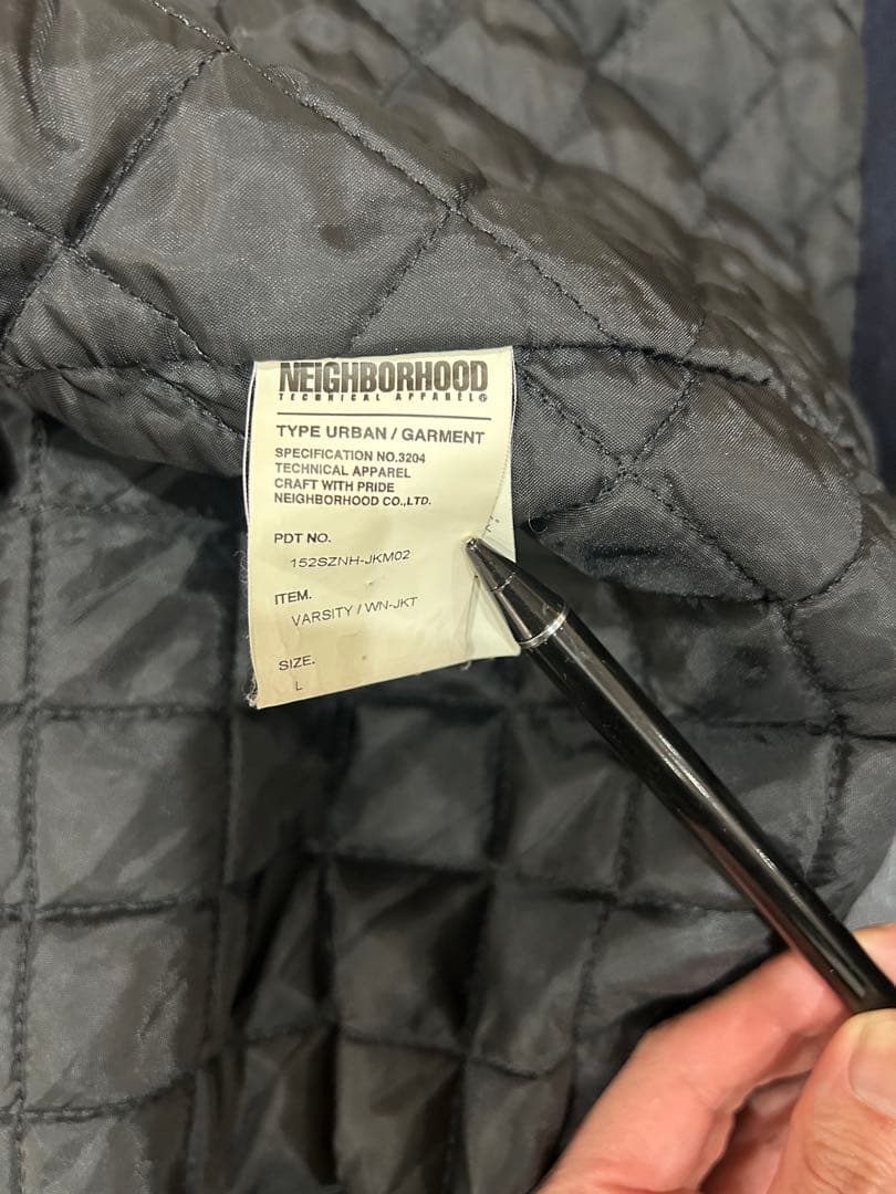 NEIGHBORHOOD メルトン スタジャン L 黒 1901 - メルカリ