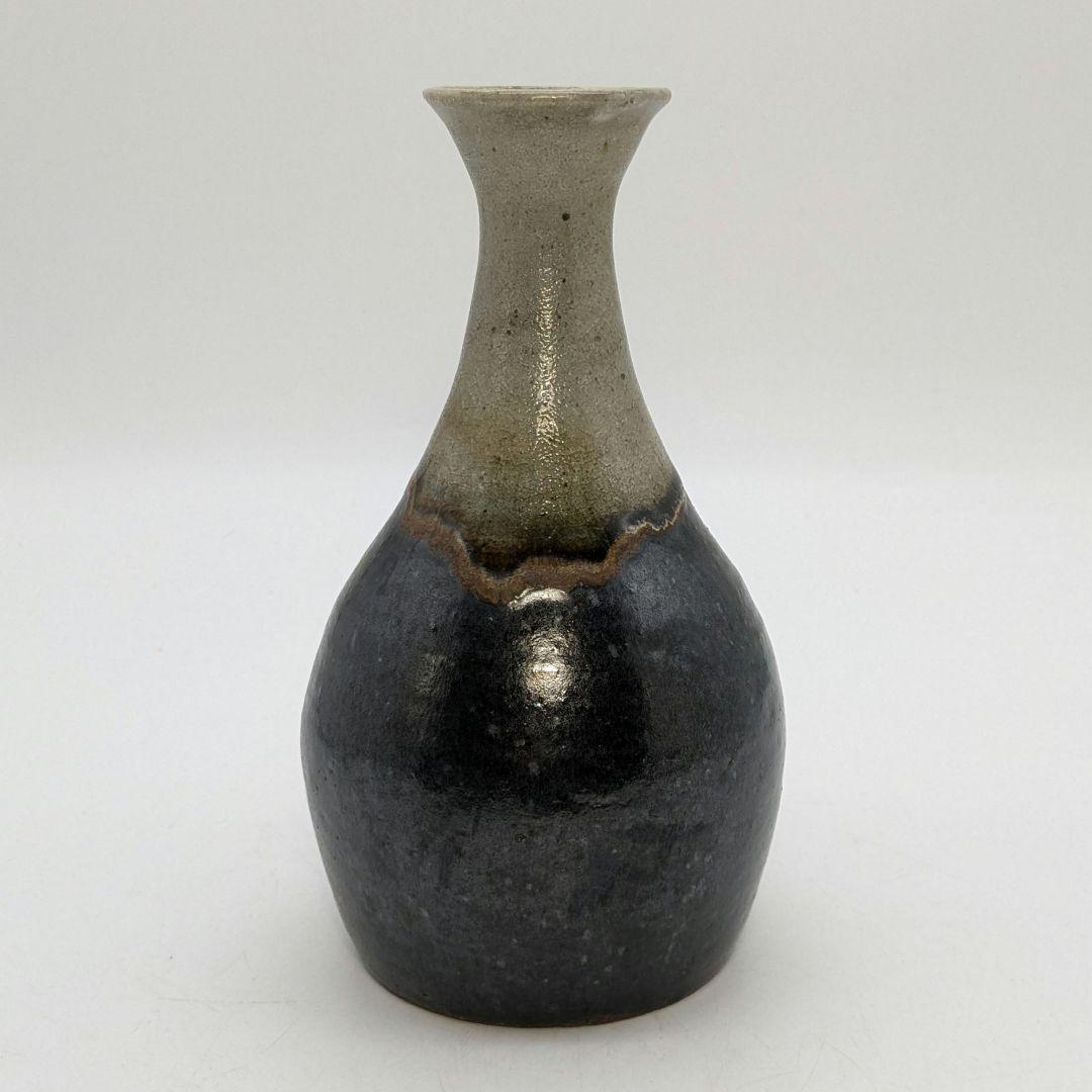 水川陶影 吉備焼 徳利花瓶 共箱栞 花入 花器 フラワーベース 華道具