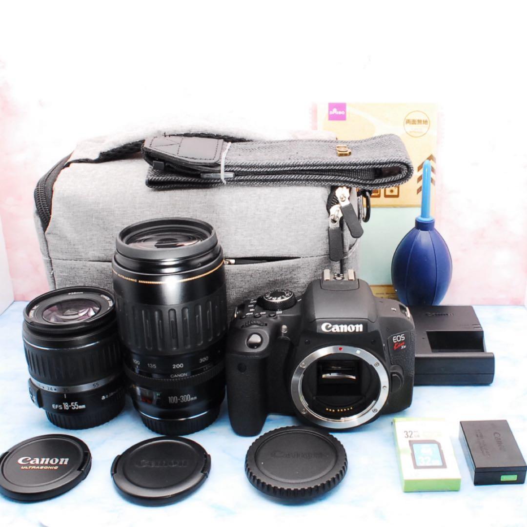 Canon Kiss X9i☆一眼レフカメラ☆Wレンズ☆スマホ転送☆バッグ付