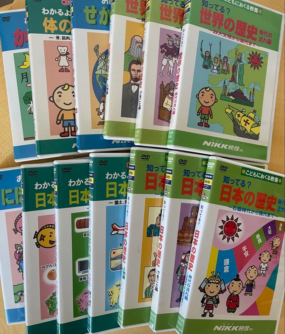 NIKK わかるよ！知ってる？おぼえちゃおう！ 学習DVD 13本まとめ売り
